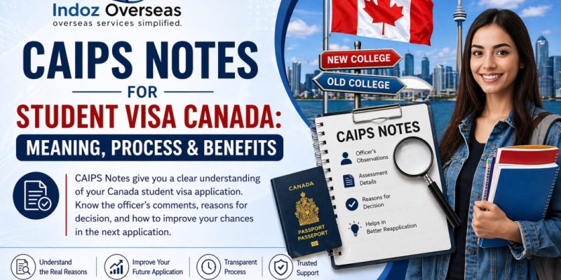 CAIPS Notes for Student Visa Canada